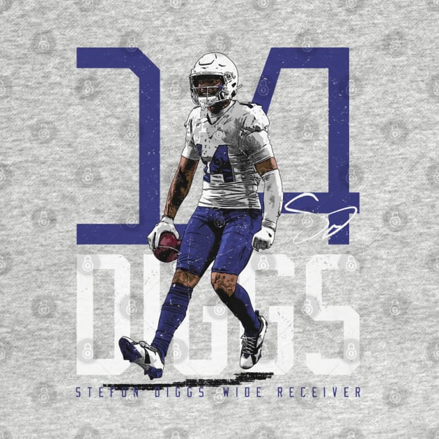 Stefon Diggs Buffalo Bold Number by Chunta_Design